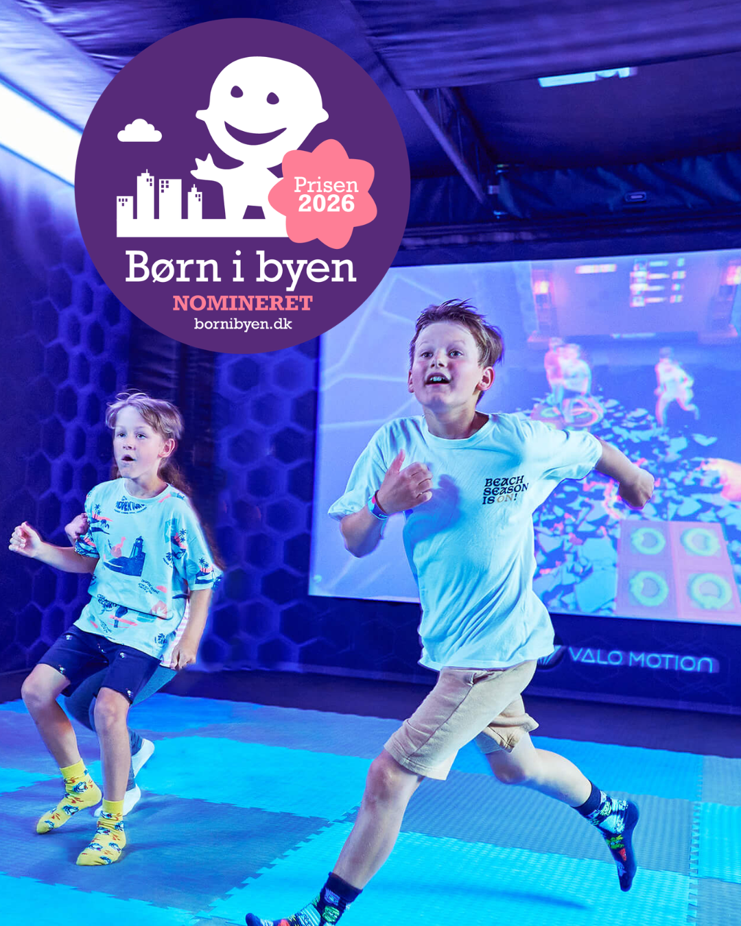 Vi er nomineret til Årets Actionoplevelse 2026 af Børn i Byen!